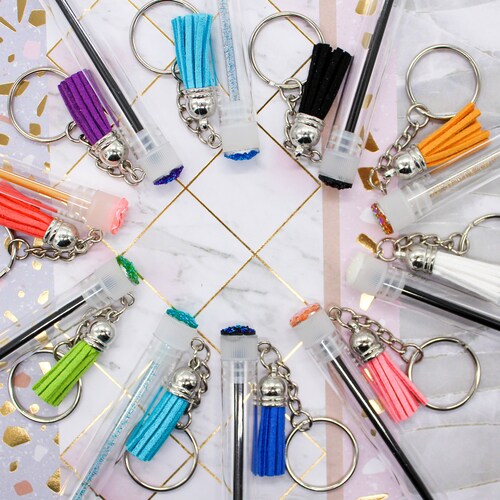 Custom Mini Wands With Silver Keychains Add Your Logo Lash Etsy