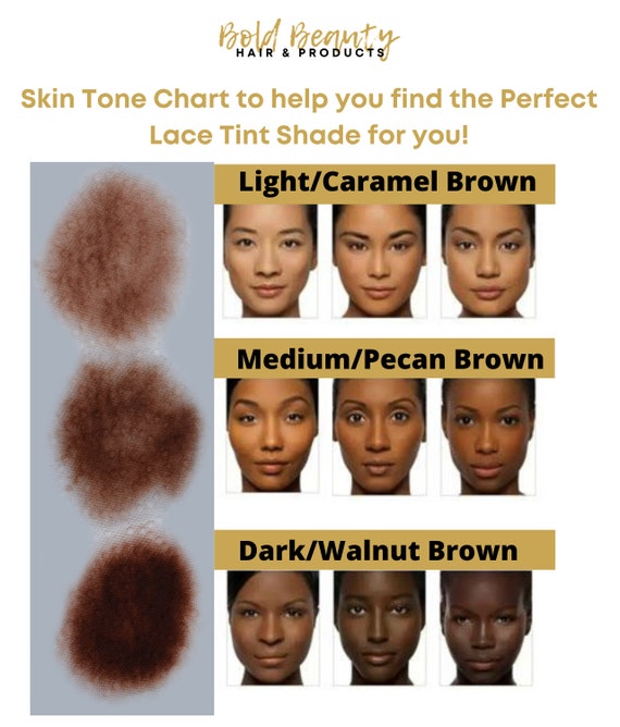 Dark Brown Lace Tint Spray for Wigs Walnut Brown for Dark Skin Tones - Etsy