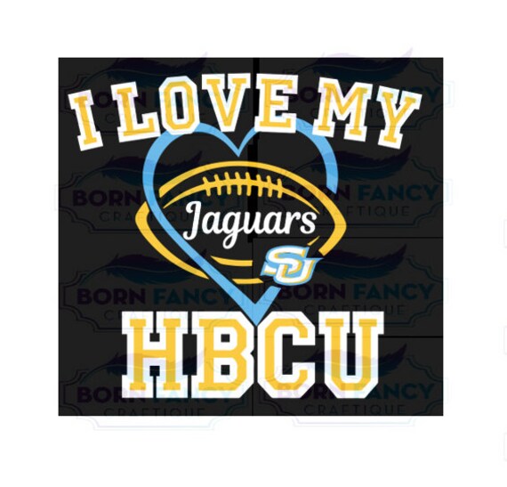 I Love My Hbcu Jaguars Svg Etsy