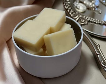 Mini Lotion Bar Cubes: Beeswax Shea Butter Solid Moisturizer, Unique Scents