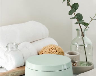 Sage Mist Soy Candle – Grey Green Modern Decor, 8 oz Hand-Poured (Wicked or Wickless)