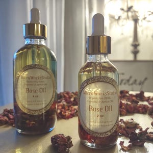 Organic Rose Oil: Natural Face, Body & Hair Oil