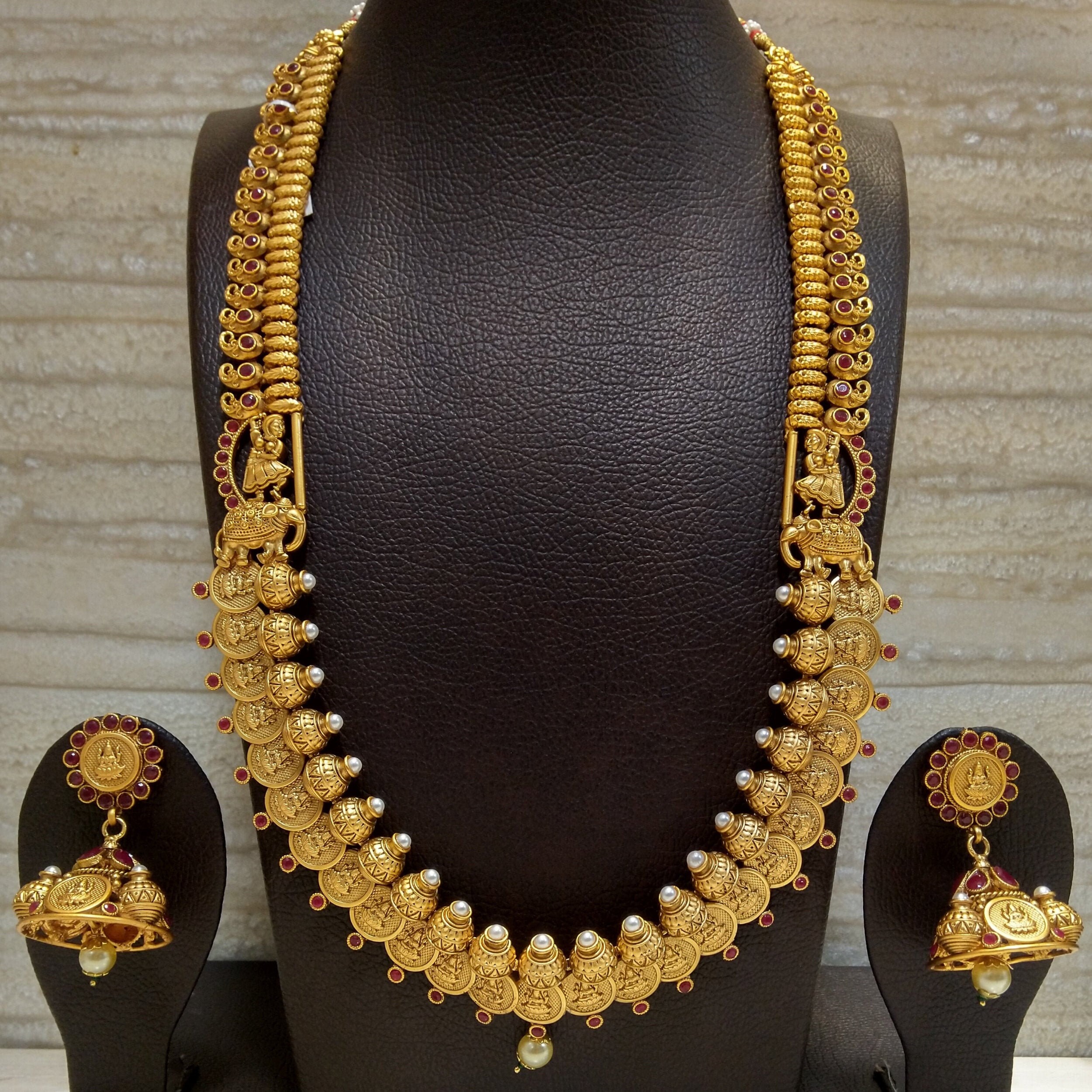 Indian Jewelry Gold Coin Necklace 