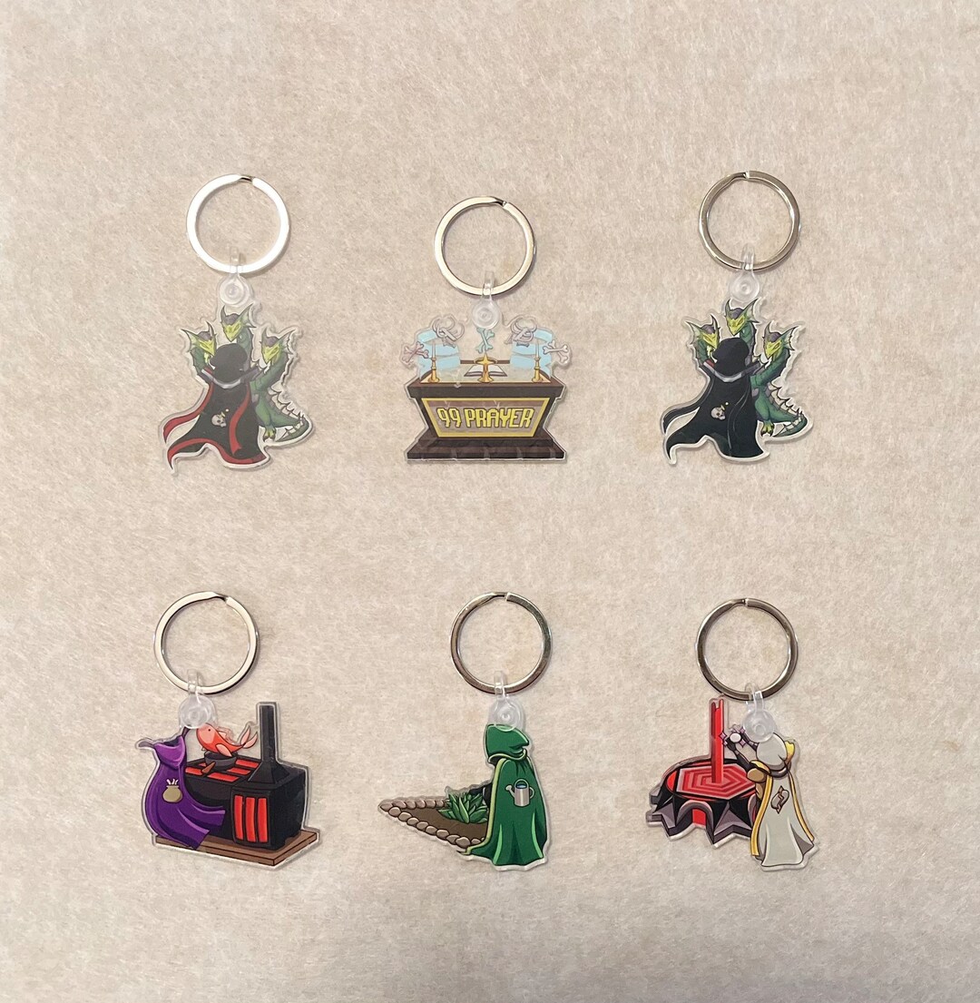 OSRS Inspired Keychains Keychain Bundles Etsy