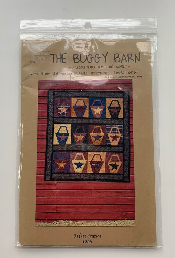 Basket Crazies Quilt Pattern Primitive Quilt Pattern Fat Etsy