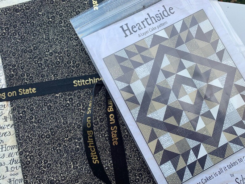 Hearthside Quilt Kit Home Fabric Collection Kathy Schmitz Etsy