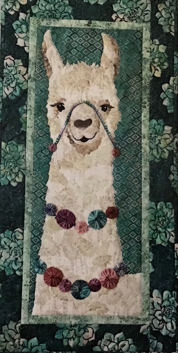 Llama Quilt Kit Alejandro By McKenna Ryan Appliqué Kit Etsy