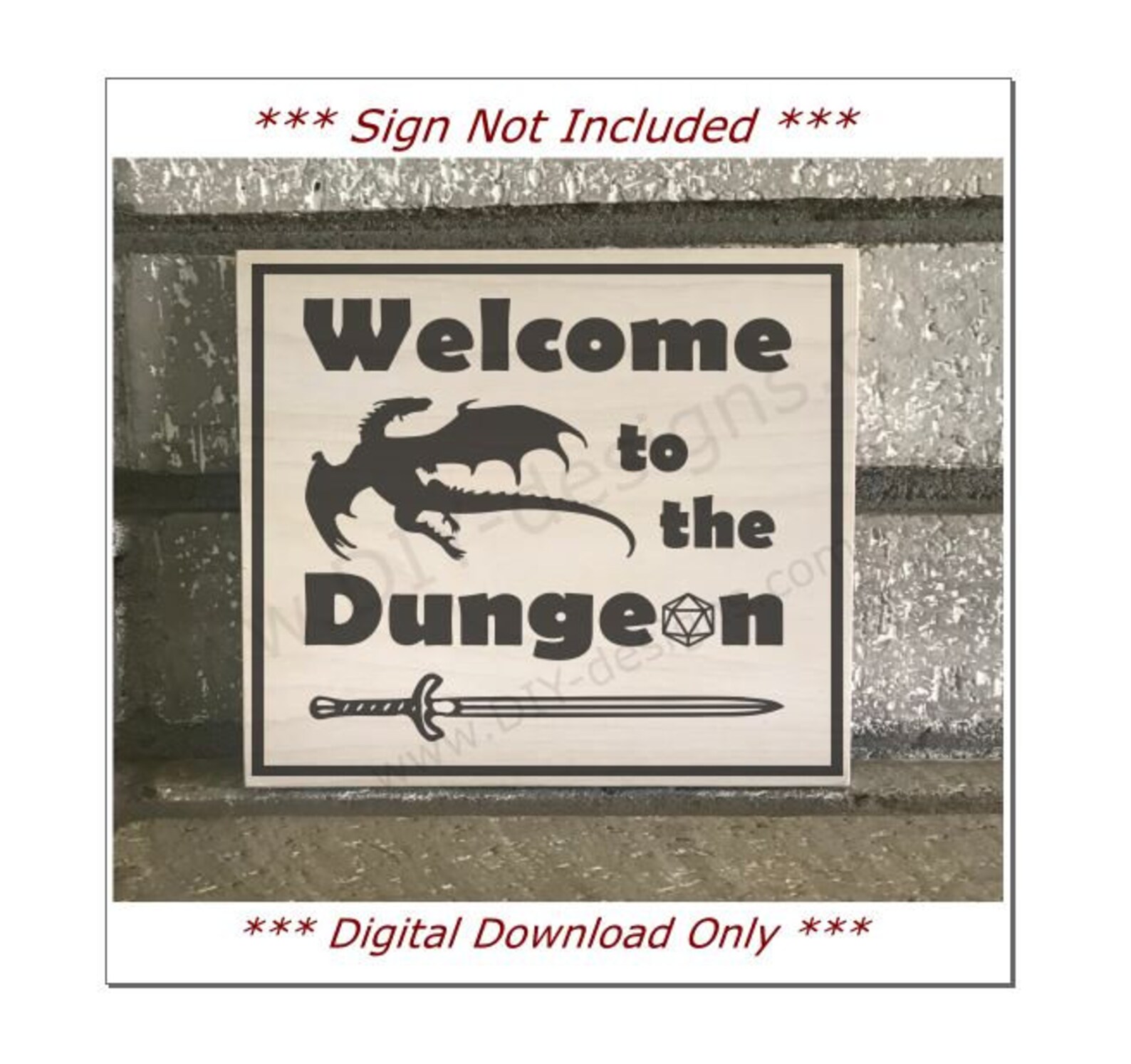 Welcome to the Dungeon Digital Download PNGs for your DIY | Etsy