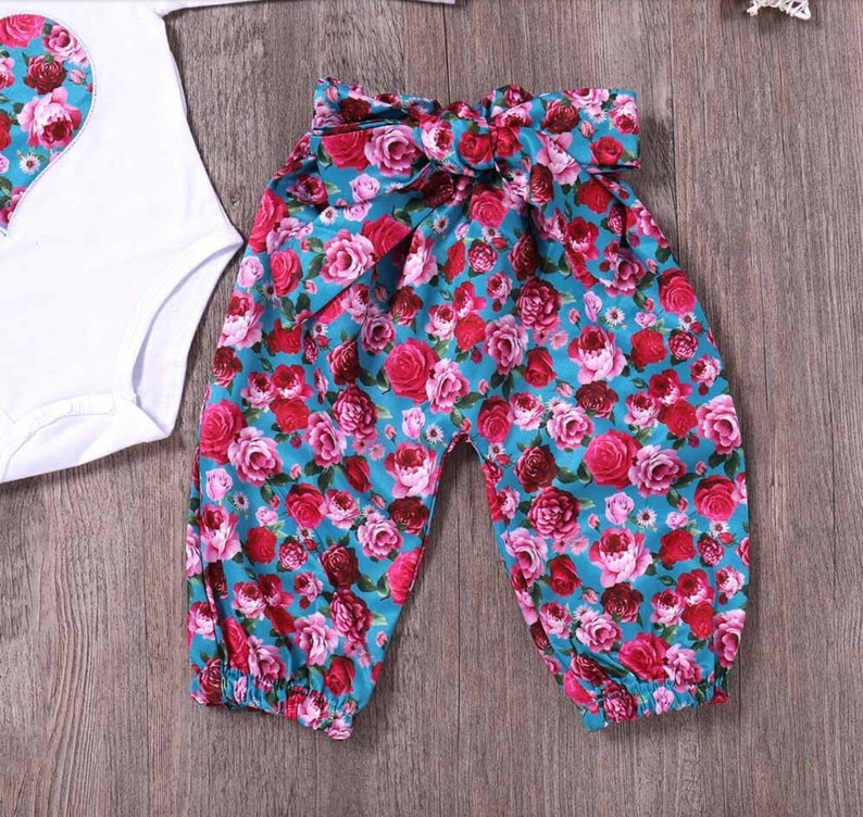 Baby girl clothes Baby clothes Gift For Baby GIrl Baby girl jumpsuit Baby girl romper and headband and pants set Baby girl outfits