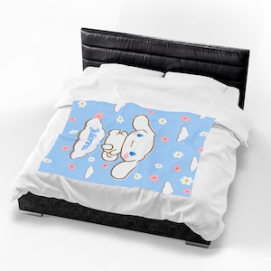 Personalisierte Kuscheldecke aus Kawaii-Samt, Hello Cinnamon, für Freunde, Cartoon-Fans, Geburtstagsgeschenk, Weihnachtsgeschenk, Abschlussgeschenk, Tochter, Überwurf Bild 9