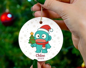 Custom Ornament Hello Friends, Cartoon, Kawaii Style