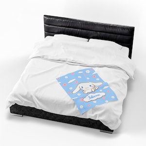 Personalisierte Kuscheldecke aus Kawaii-Samt, Hello Cinnamon, für Freunde, Cartoon-Fans, Geburtstagsgeschenk, Weihnachtsgeschenk, Abschlussgeschenk, Tochter, Überwurf Bild 11