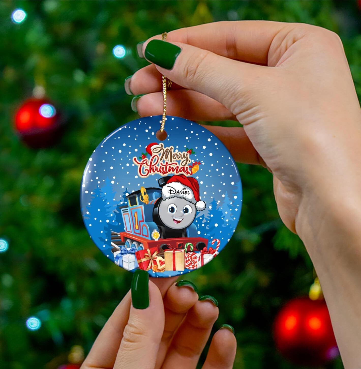 Thomas the Tank Engine Ornament - Etsy