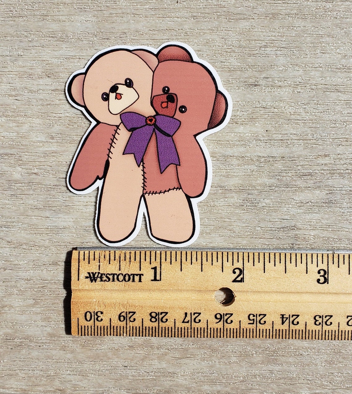 Frankenstein Teddy Bear Sticker Creepy Teddy Bear Sticker | Etsy