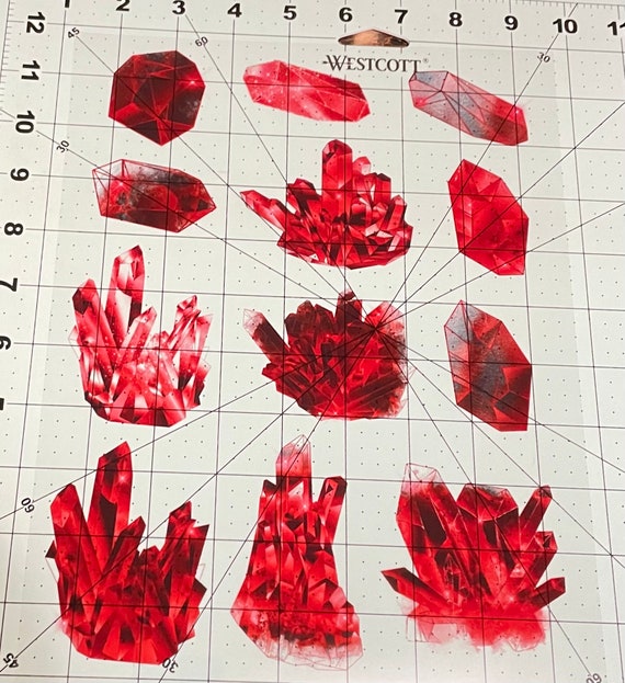 Blood Crystals Resin Inserts in Color, Colored Resin Inserts, Diamonds  Resin Insert, Resin Ready 