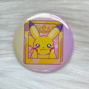 Pikachu Gameboy 1.5” Pin Back Button