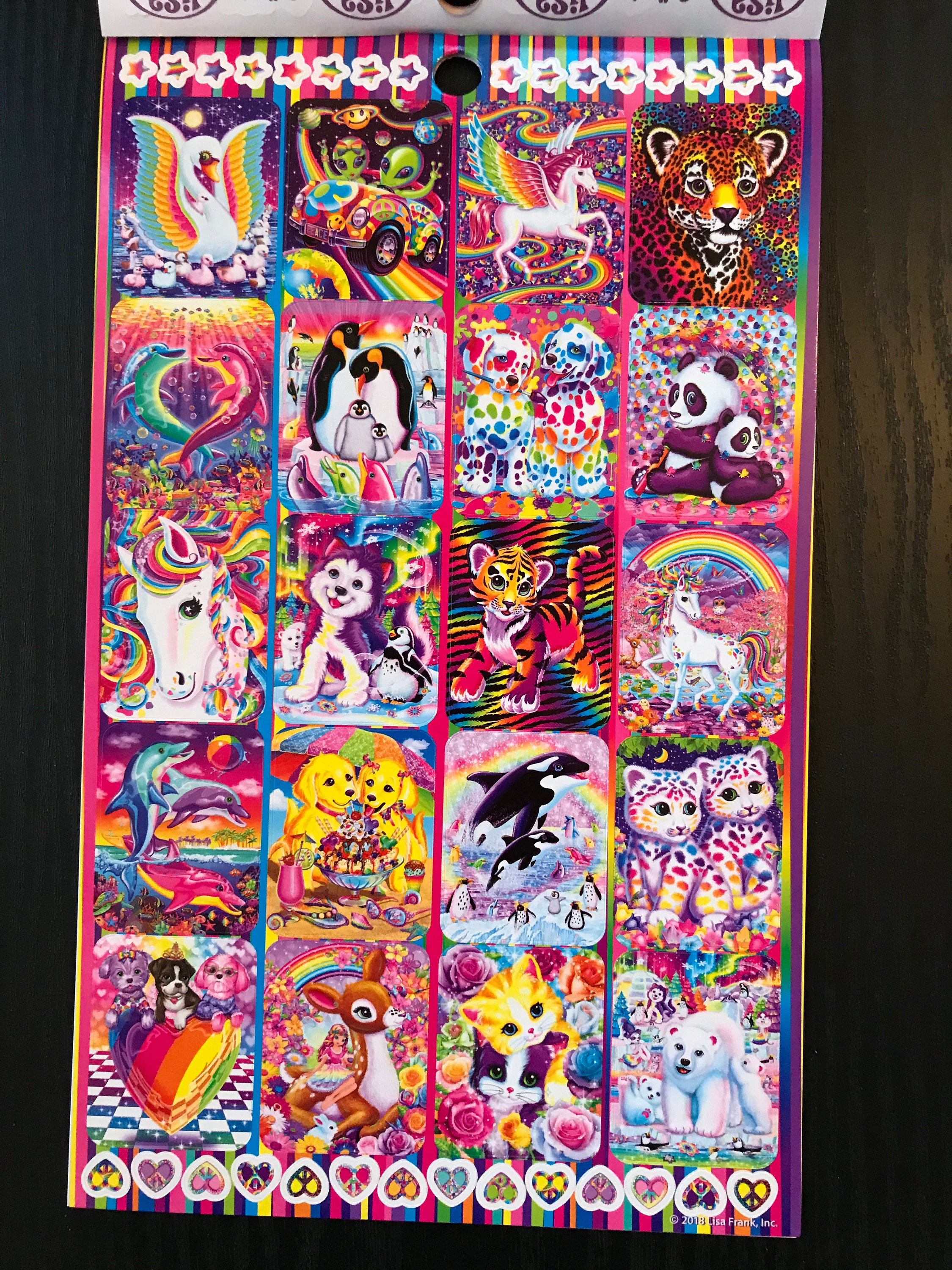Lisa Frank Sticker Book Over 600 Stickers Lisa Frank Lisa Etsy