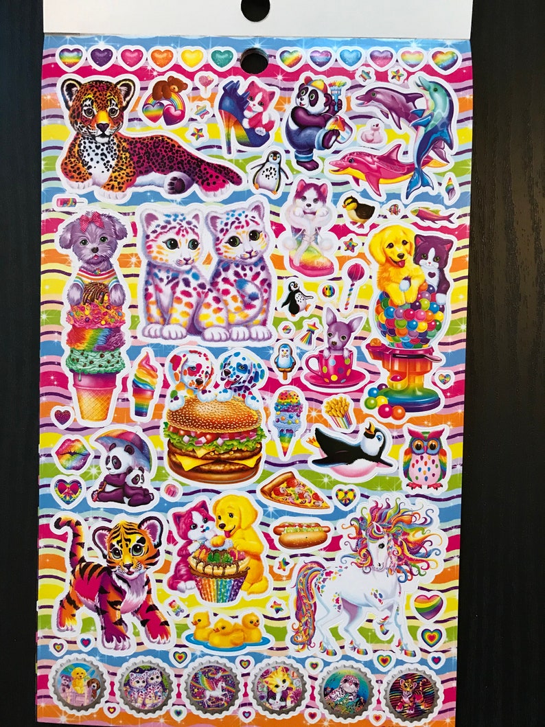 Lisa Frank Sticker Book Over 600 Stickers Lisa Frank Lisa Etsy