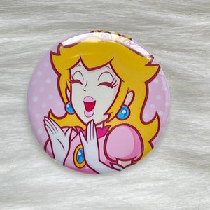 Princesses Peach Pin Back Button