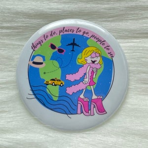 Lizzie Mcguire Things To Do, Places To Go, People To See 1.5” Pin Back Button