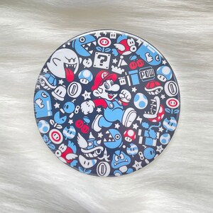 Mario Bros 2.3” Pin Back Button, Birthday Buttons