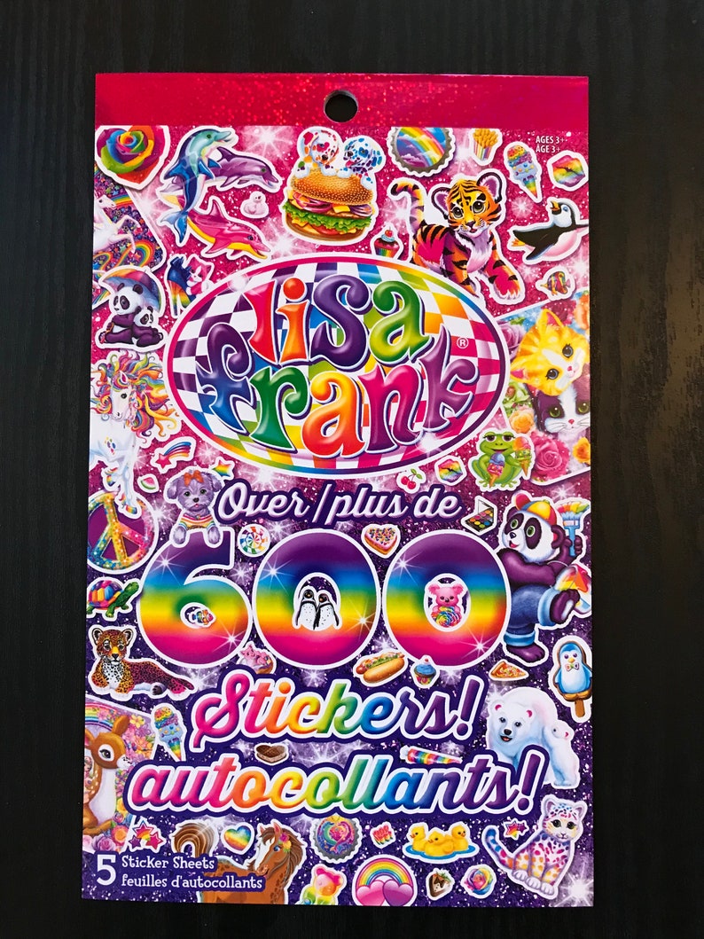 Lisa Frank Sticker Book Over 600 Stickers Lisa Frank Lisa - Etsy