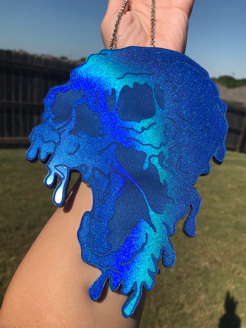 Melted Skull Wall Hanging Wall Art Wall Decor Resin Wall Etsy