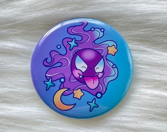 Gastly 1.5” Pin Back Button