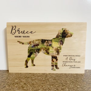 Pet Memorial Photo Block {Collage}