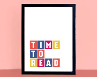 Reading Corner Decor | Reading Nook | Kids Room Wall Decor | Childrens Prints | Nursery Room Poster | Colourful Kids Print | SEP0047