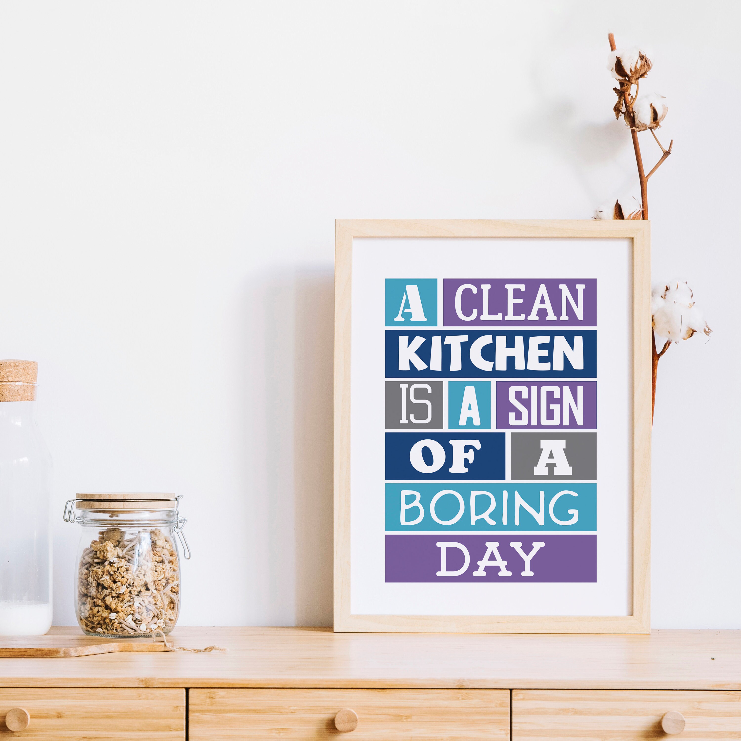 Kitchen Wall Art | Funny Kitchen Quote Print | Housewarming Gift ...