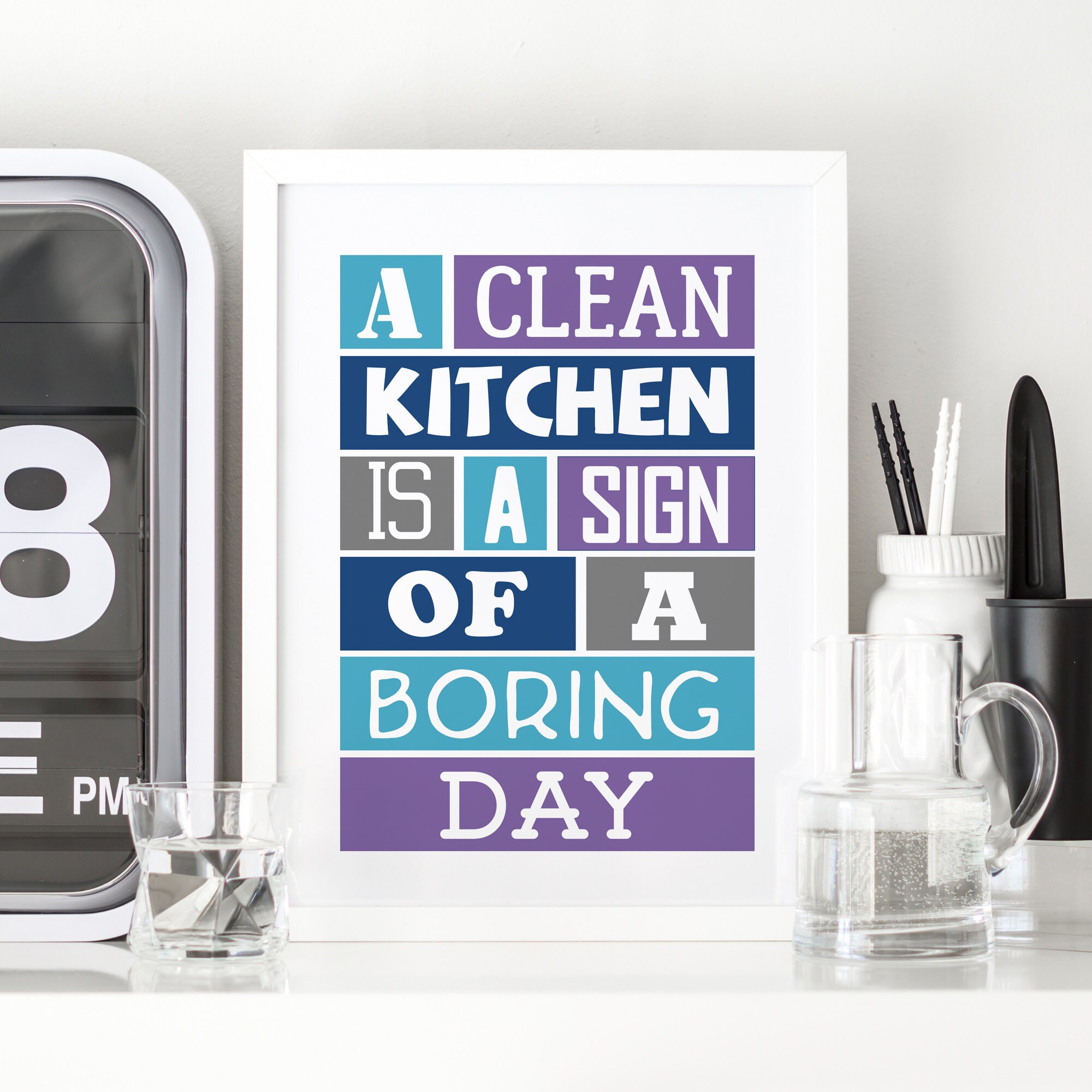Kitchen Wall Art Funny Kitchen Quote Print Housewarming Gift Kitchen Decor Kitchen Print ...