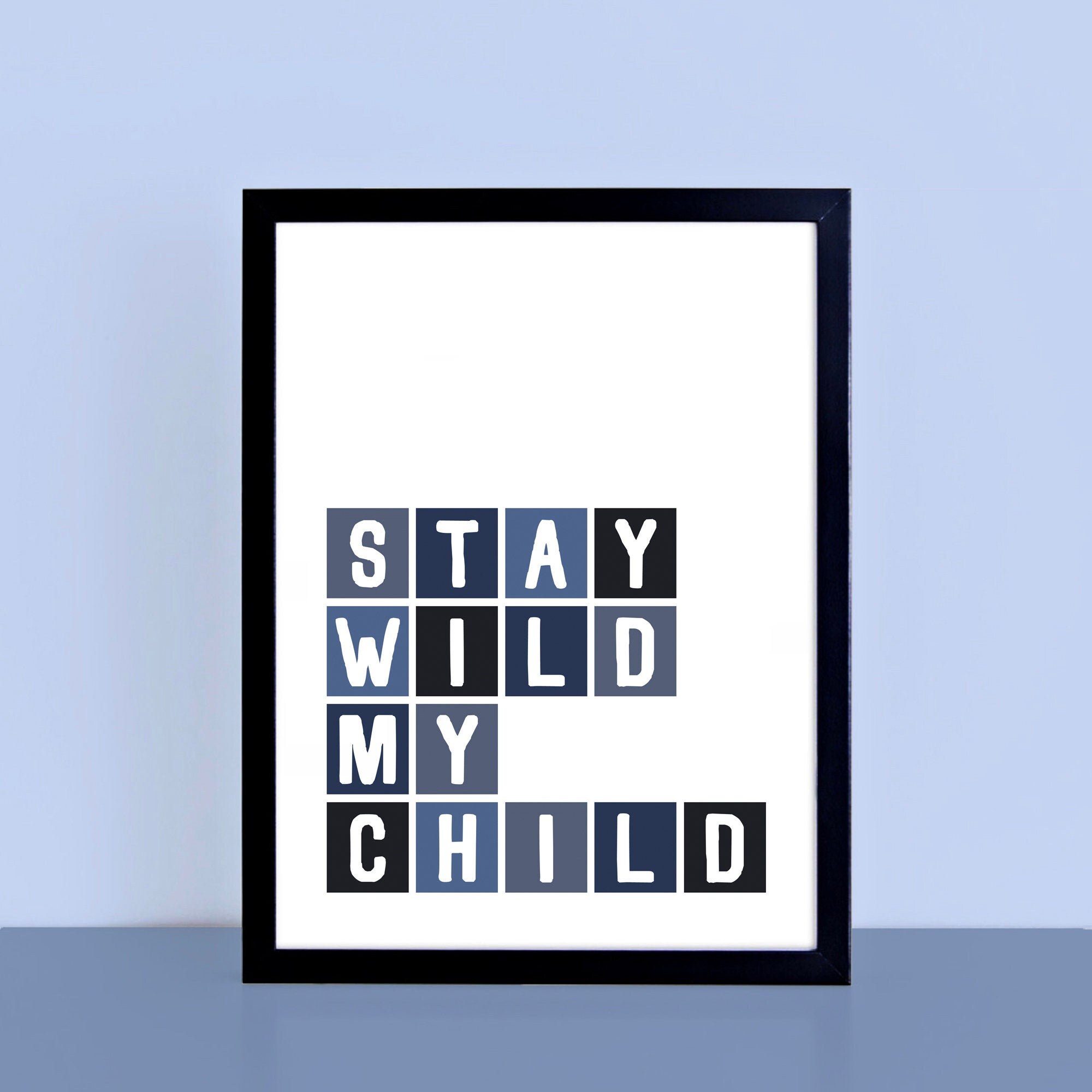 Kids Room Wall Decor Children Wall Art Quote Blue Decor Etsy UK
