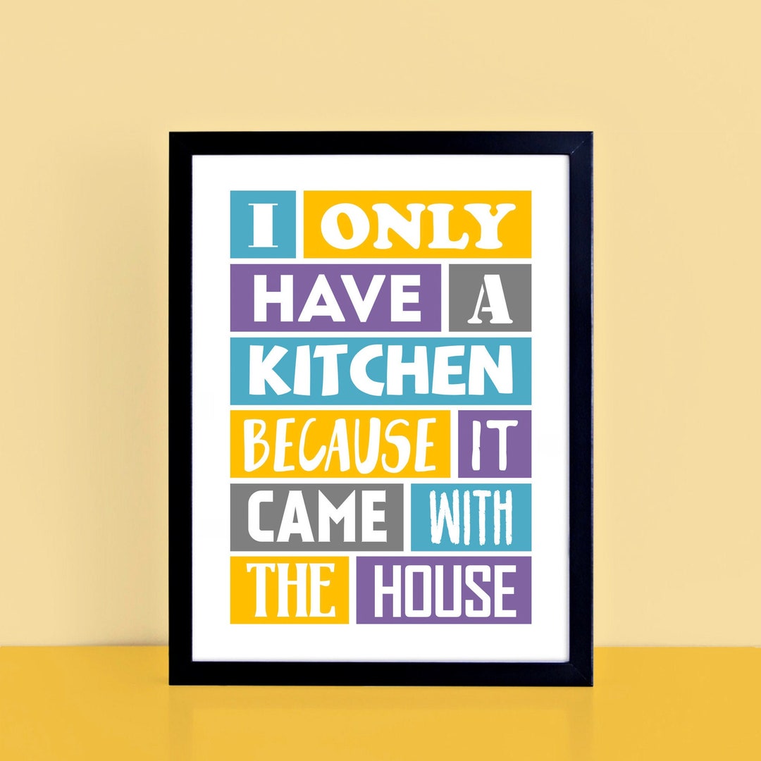Kitchen Wall Art | Kitchen Prints | Kitchen Wall Decor | Housewarming ...