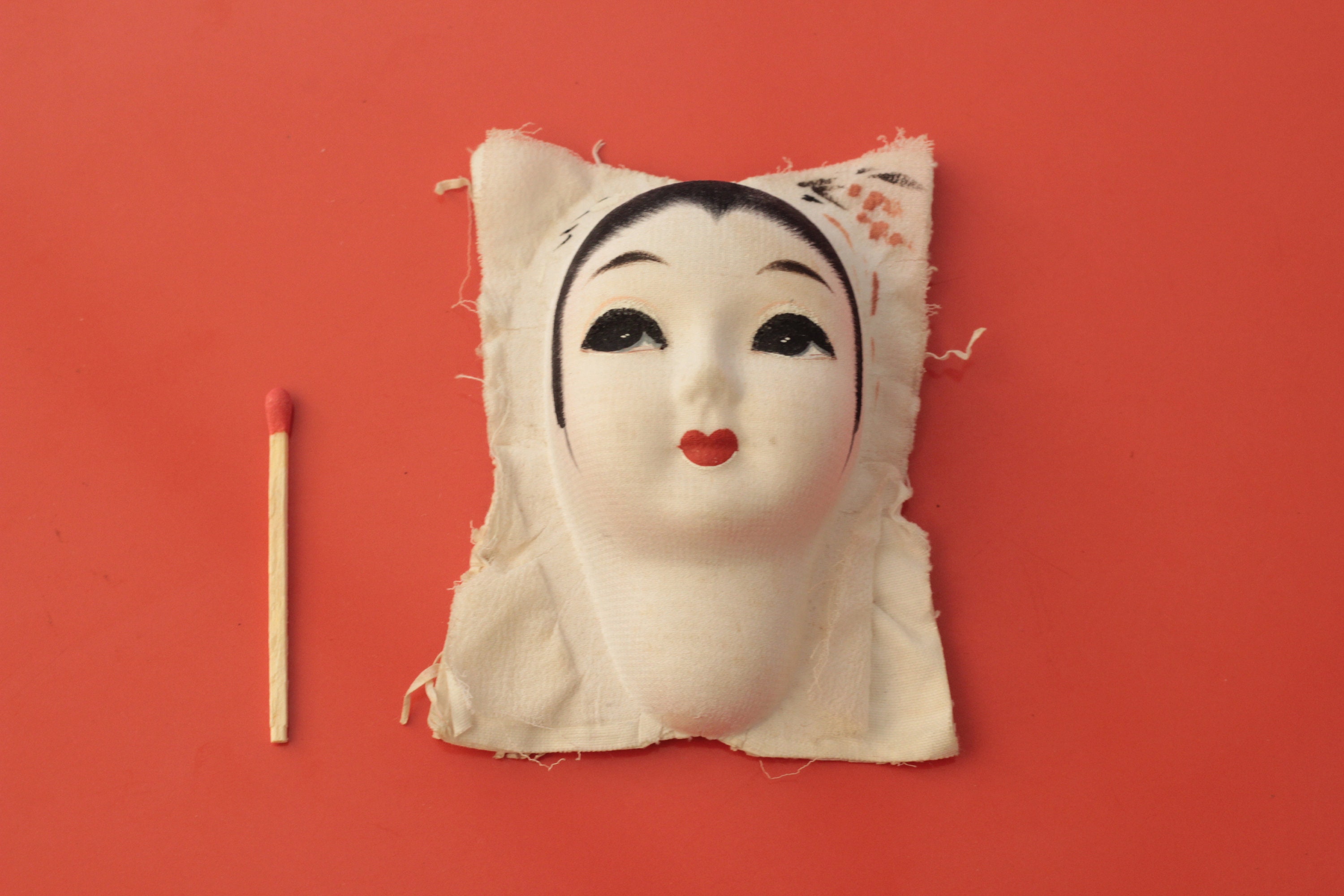 INTL SHIPPING INCLUDED Rare Silk Japanese geisha doll mask Etsy