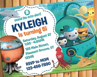 Octonauts Invitation Etsy