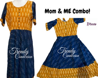 ikkat cotton frocks for babies