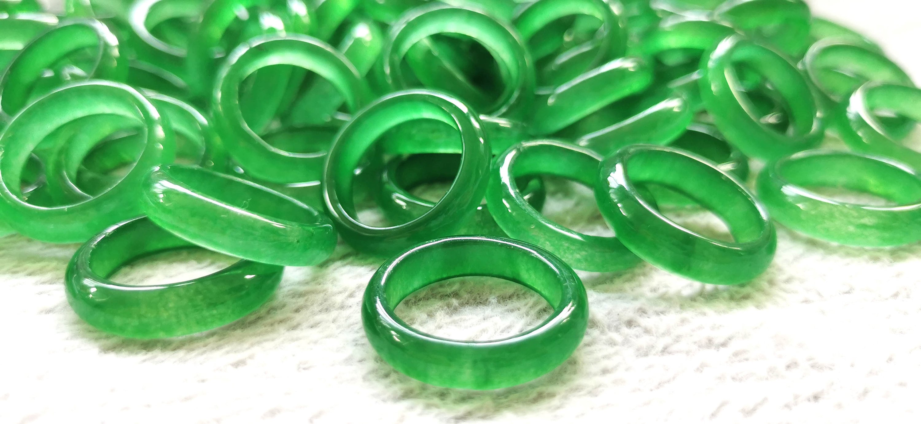 High Quality Emeral Green Jade/jadeit Ring 610US Band Ring Etsy UK