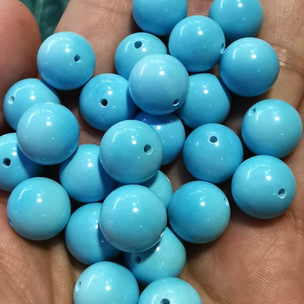 AAA 20pcs Sleeping Beauty Turquoise round ball 4mm to 12mmm for jewelry making