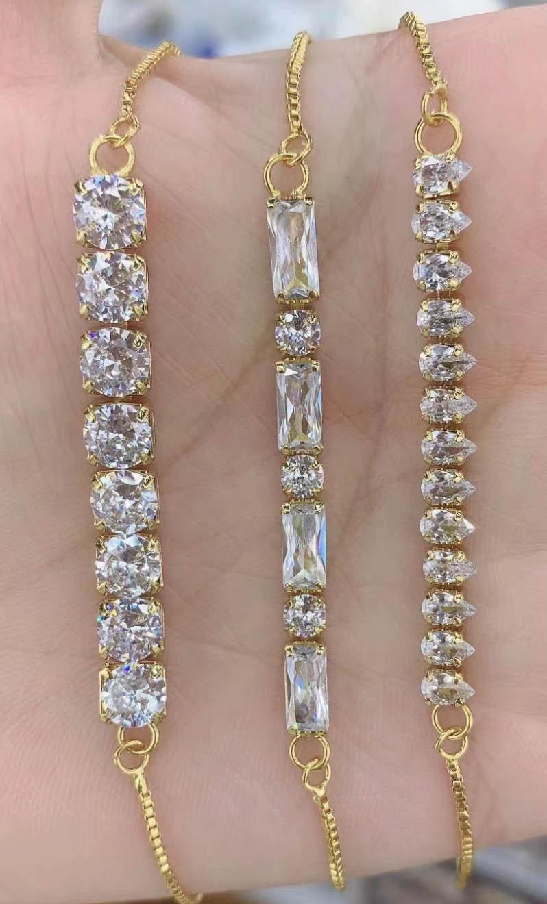 Jewelry & Beauty Connectors Cubic Zirconia Separator Bar/Connector Bar