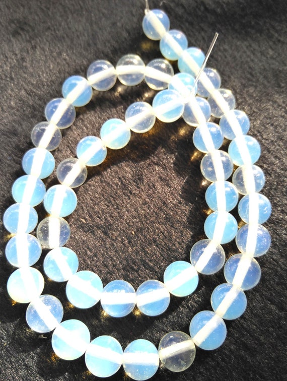 White Opal Opalite Round Ball Faceted Spacer Loose Beads 4mm 6mm 8mm 10mm