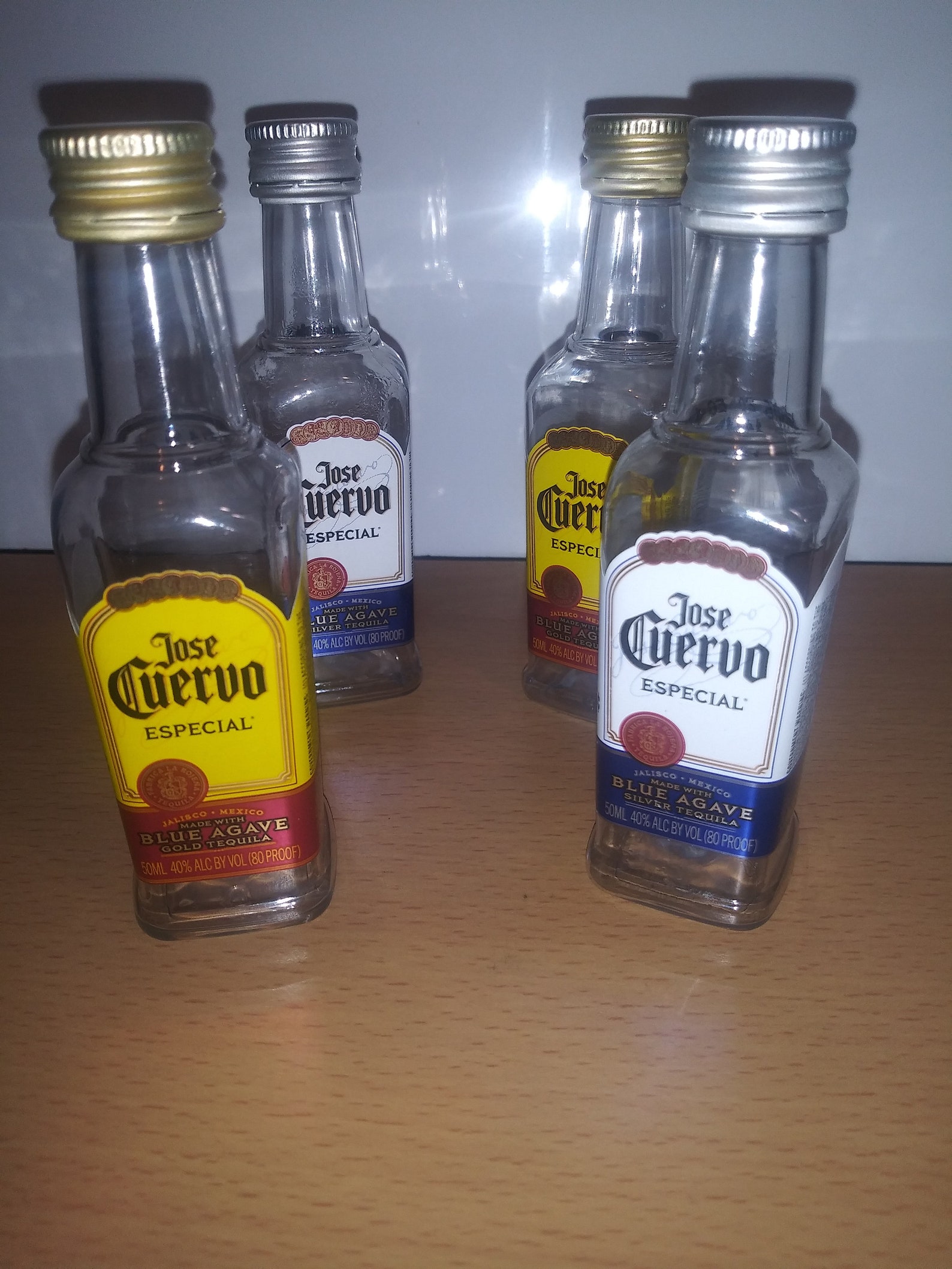 4 Set Jose Cuervo Empty Mini Liquor Plastic Bottles 50ml Empty Etsy