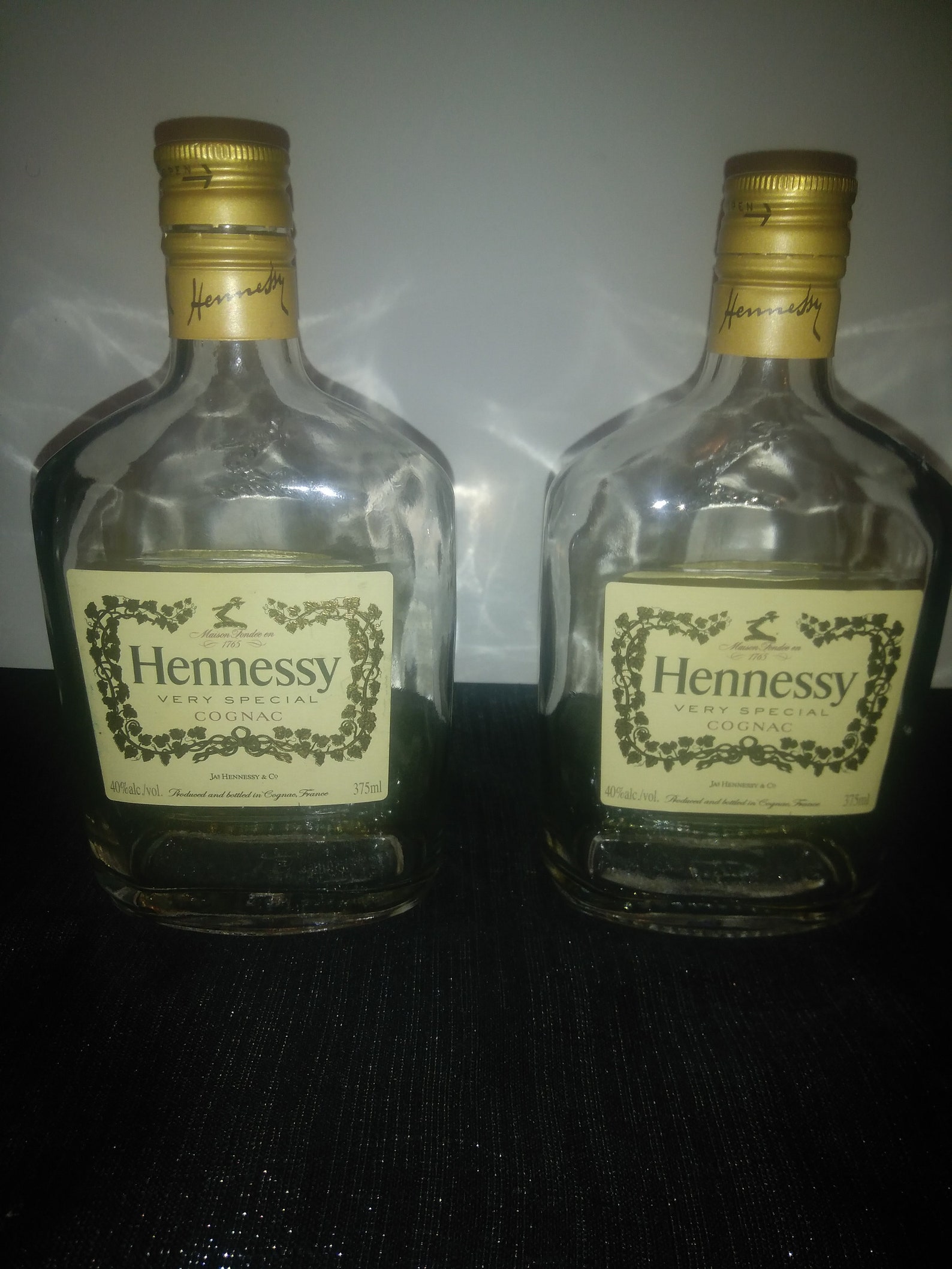 Empty Hennessy Liquor Bottle 375 ml Very Strong Glass For DIY Etsy
