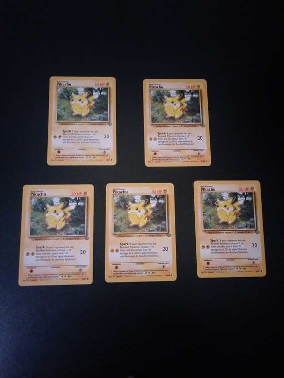 Pokemon Pikachu Vintage Card 1999 Wizards Rare 6064 Excellent Condition
