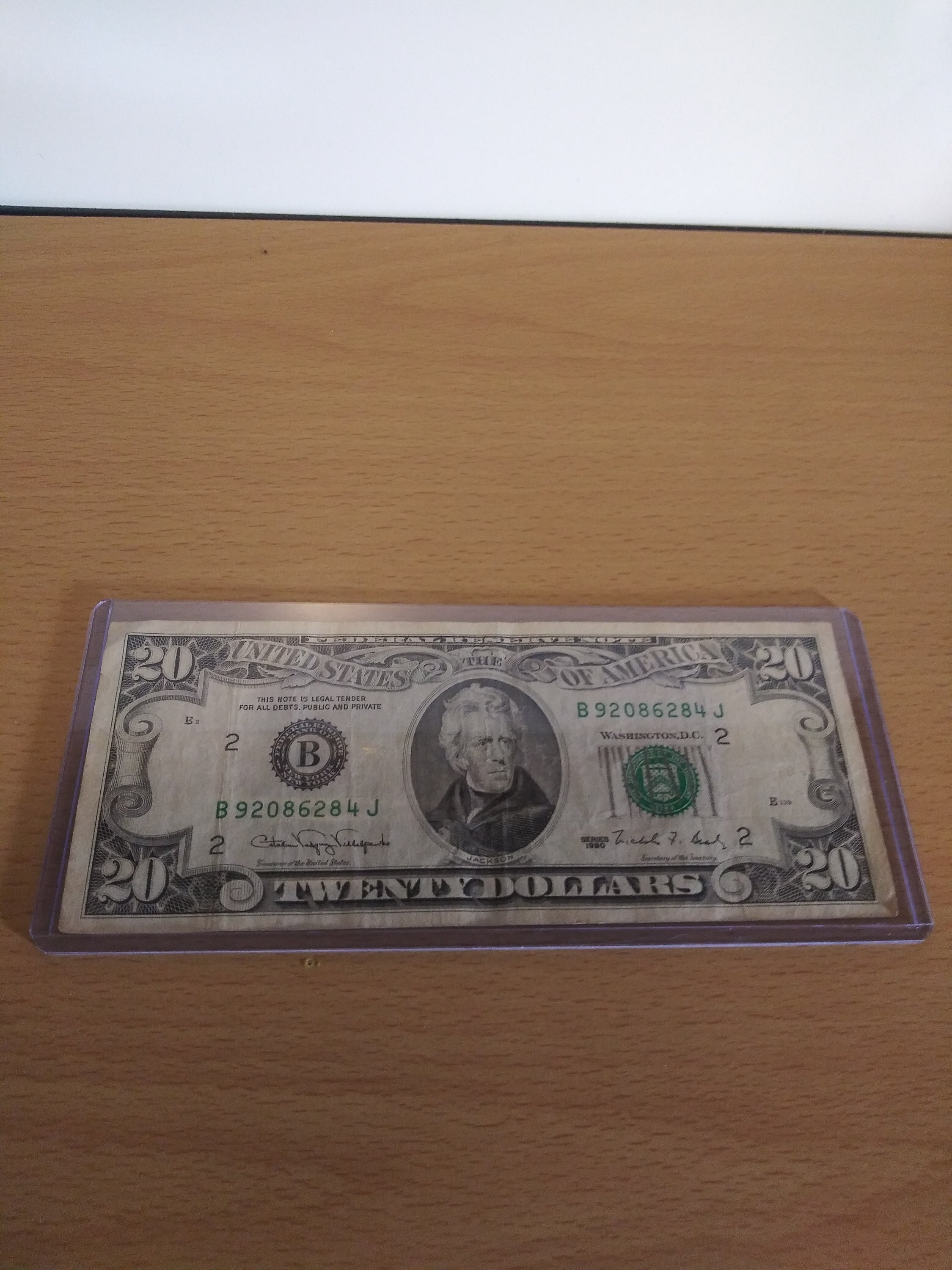 20 Dollar Bill Series 1990