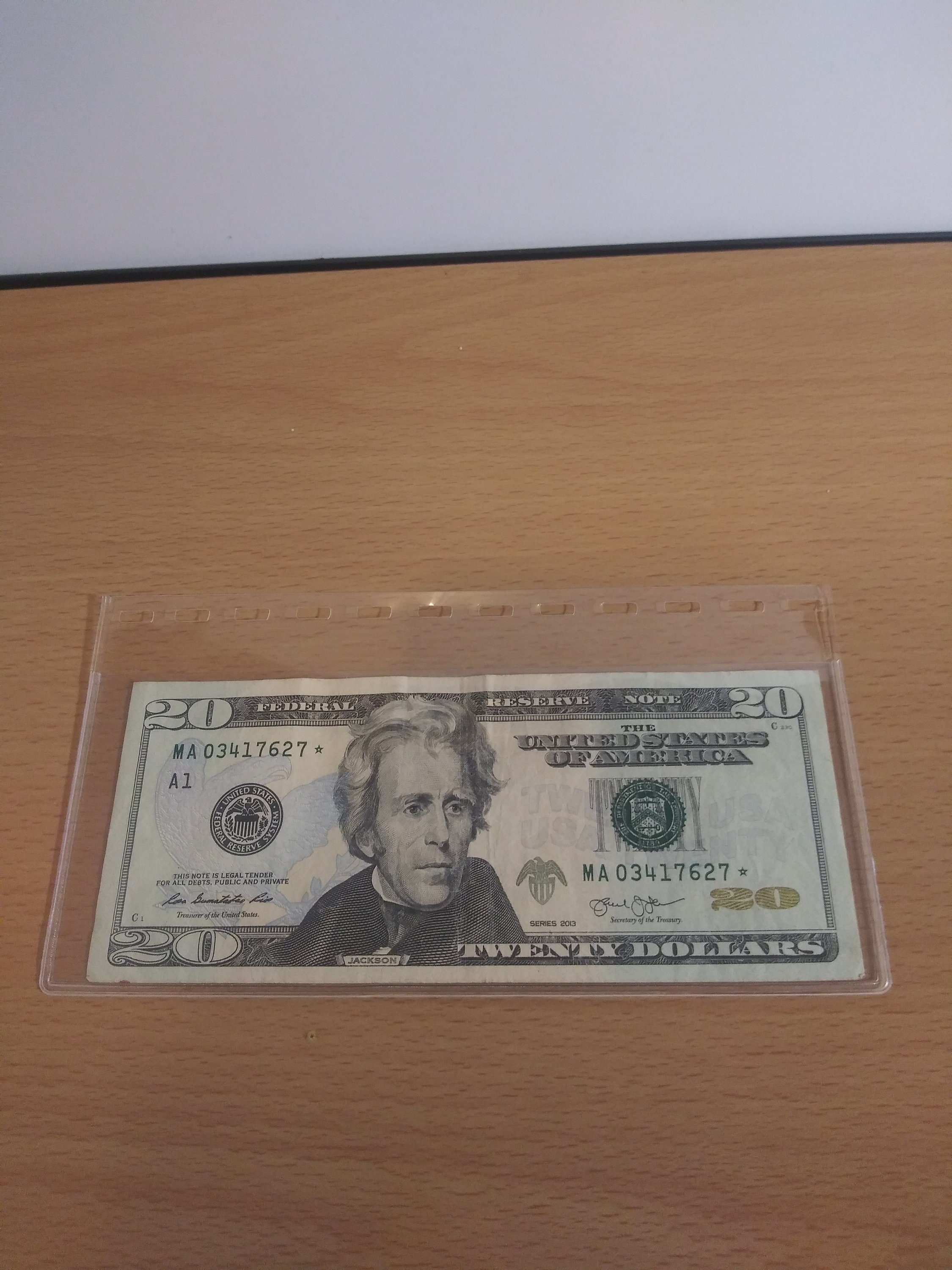 Lrn/Twenty Dollar Bill With A Star.Html - yg8kakf