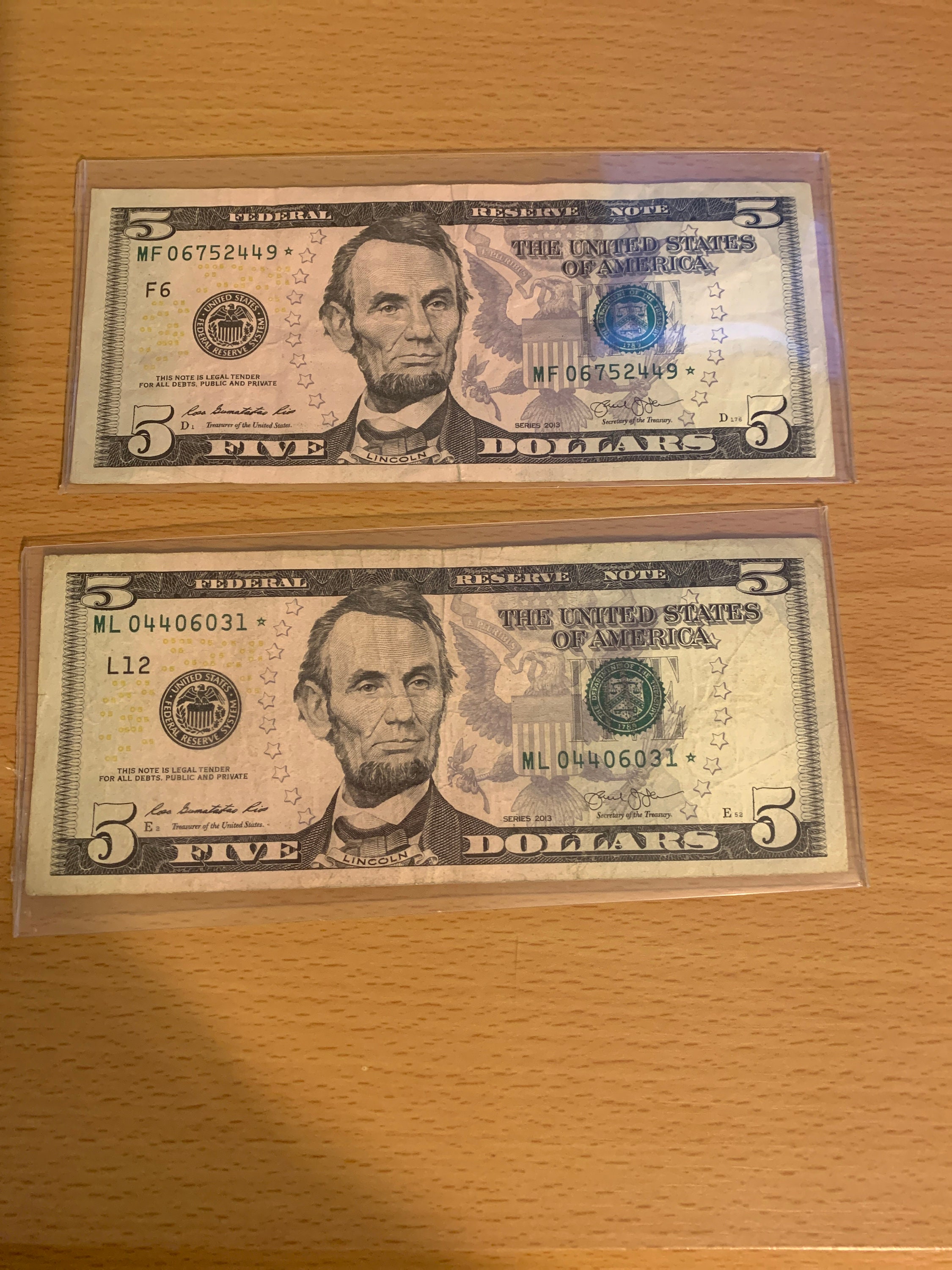 5 dollar star notea 5 dollar star notea