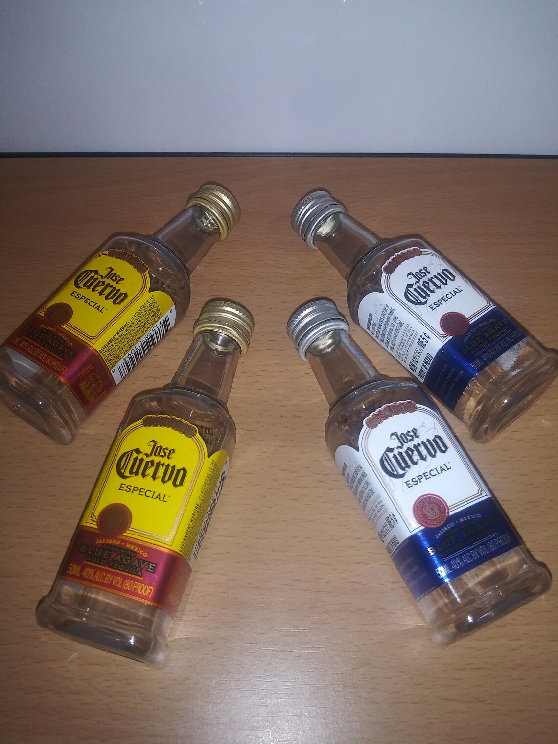 4 Set Jose Cuervo Empty Mini Liquor Plastic Bottles 50ml Empty Etsy