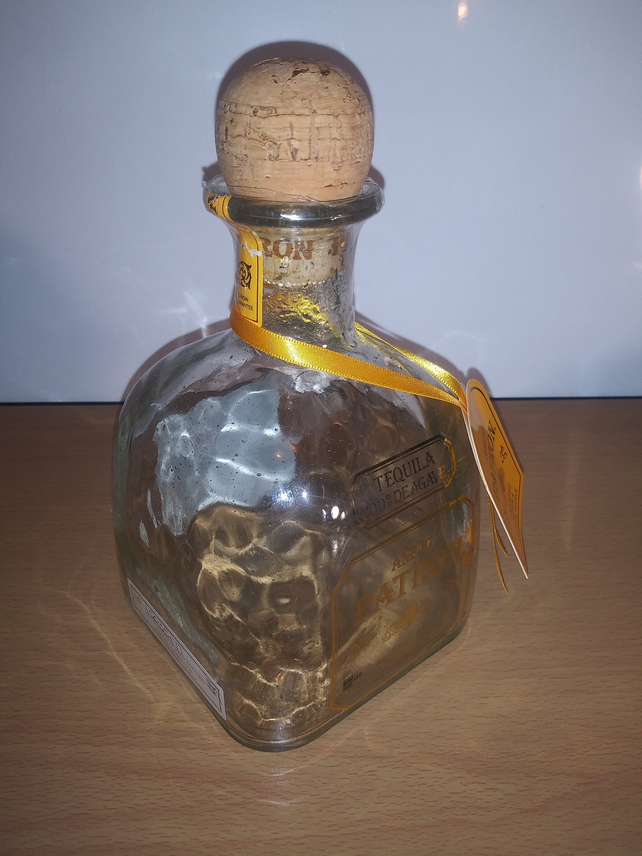 Patron Anejo Glass Bottle 750ml wit Cork Empty Bottle For Etsy
