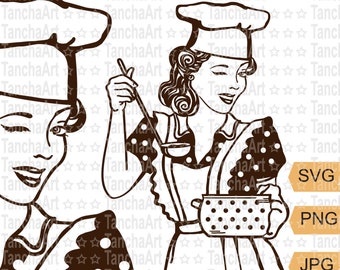 Download Retro Woman Svg Etsy